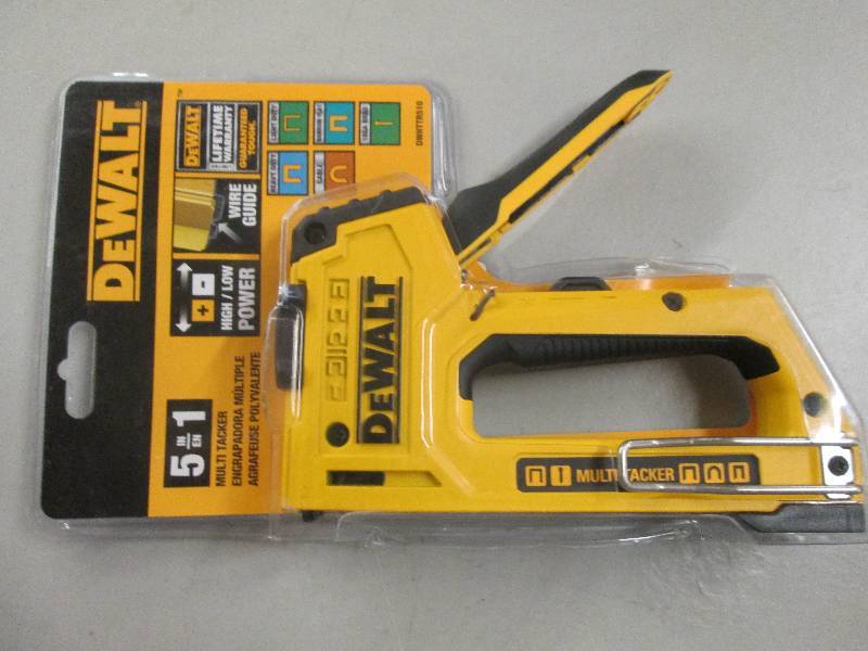 lot 41 image: Dewalt 5 in 1 multi tacker open box...