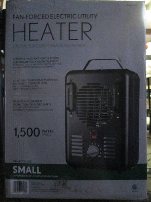 lot 443 image: Fan forced heater powerful fast hea...