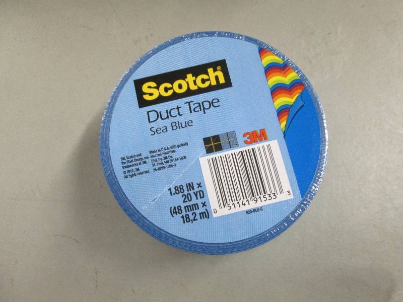 lot 51 image: 6 rolls of sea blue duct tape 1.88 ...