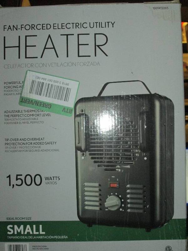 lot 451 image: Fan forced heater powerful fast hea...