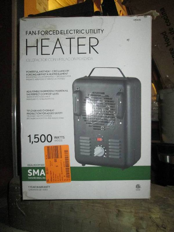 lot 452 image: Fan forced heater powerful fast hea...