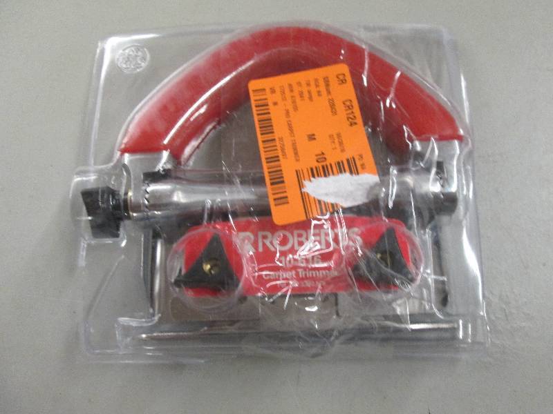 lot 59 image: Roberts pro carpet trimmer open box...