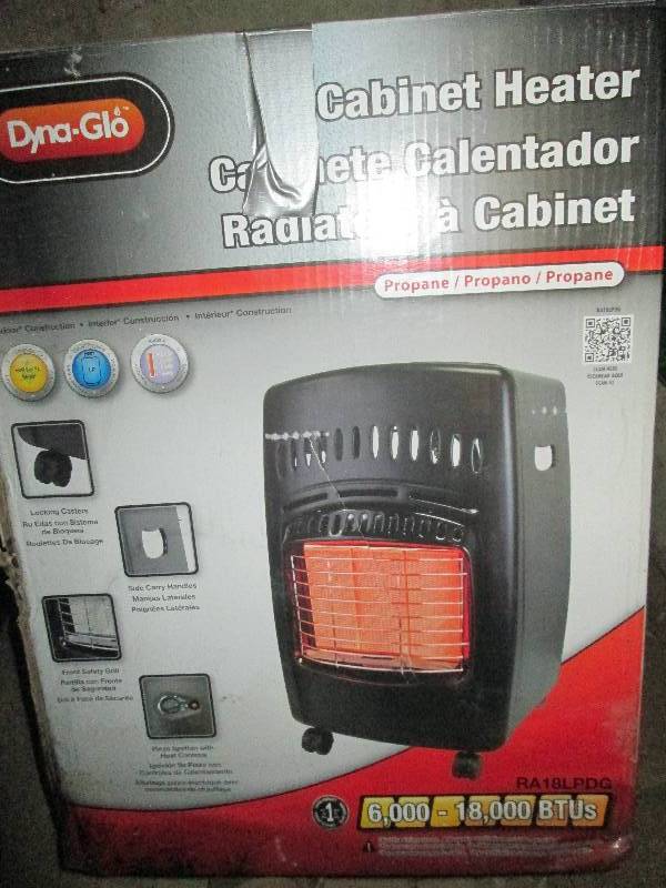 lot 465 image: Dyna-glo propane cabinet heater 6,0...