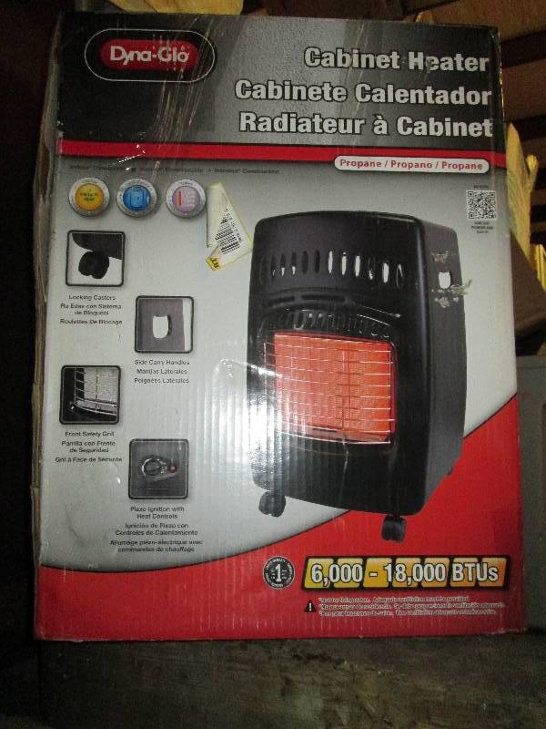 lot 466 image: Dyna-glo propane cabinet heater 6,0...