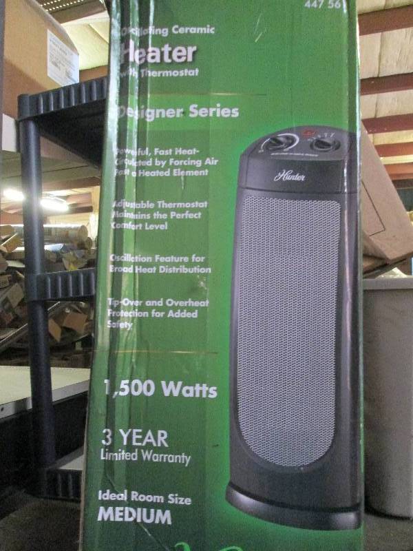 lot 469 image: oscillating heater with thermostat ...