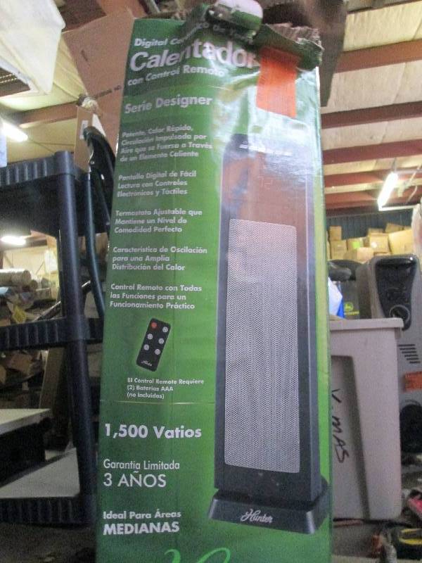 lot 470 image: digital ceramic heater 1,500 watts ...