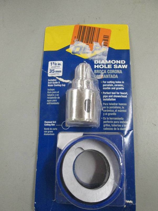 lot 73 image: diamond hole saw includes drill gui...