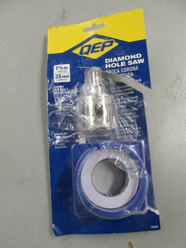 lot 74 image: diamond hole saw includes drill gui...