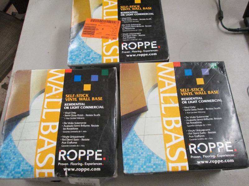 lot 82 image: 3 boxes of black roppe self stick v...
