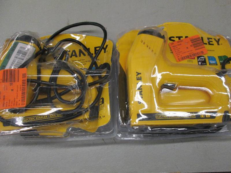 lot 103 image: 2 stanley electric stapler and nail...