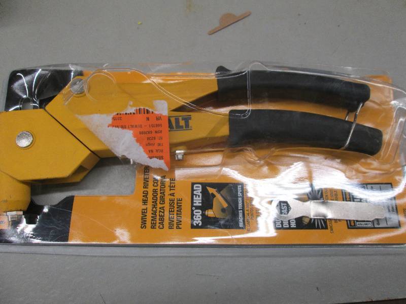 lot 110 image: Dewalt swivel head riveter 360 degr...