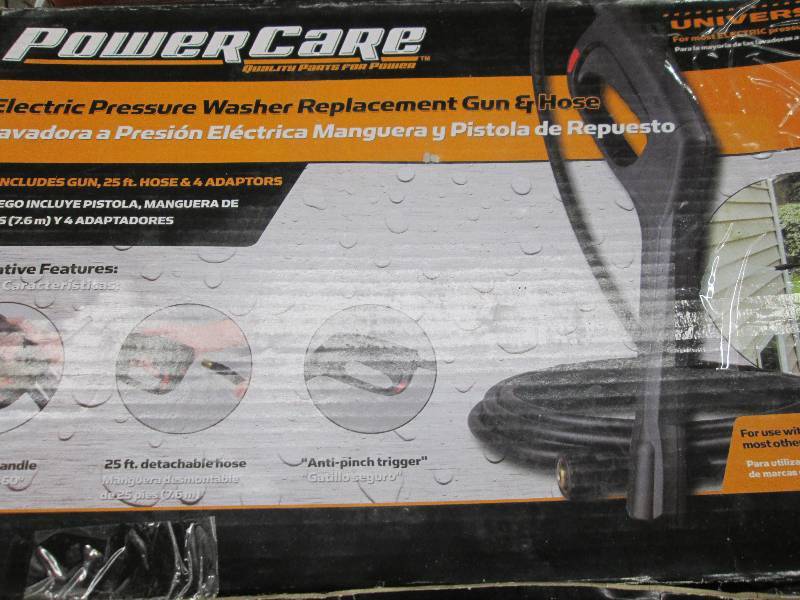 lot 129 image: 2 boxes of electric pressure washer...