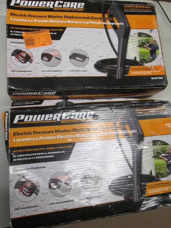lot 131 image: 2 boxes of electric pressure washer...