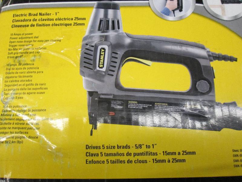 lot 134 image: stanley electric brad nailer 1 ope...