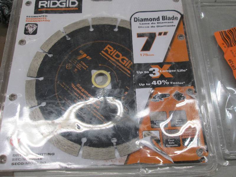 lot 141 image: 3 diamond 7 blades and 1 professio...