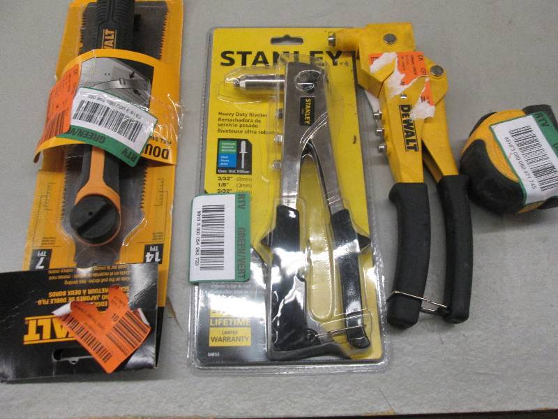 lot 149 image: lot of 2 riveters 2 dewalt 25 foot ...