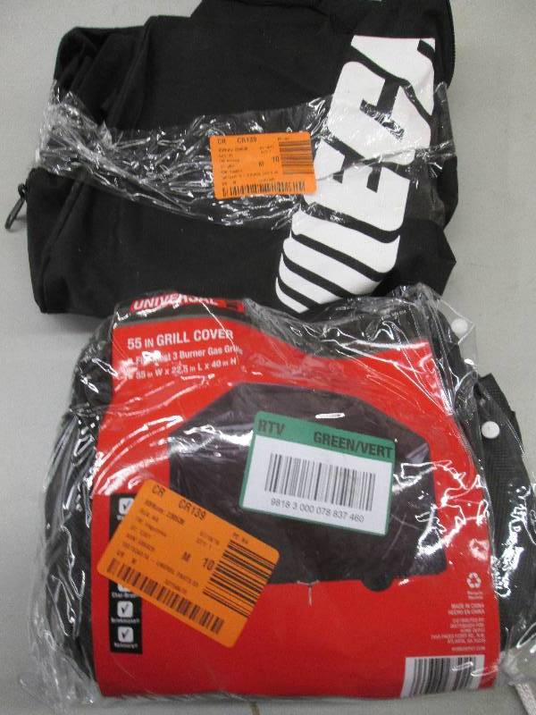 lot 151 image: 1  grill cover 55 and 1 echo bag  ...