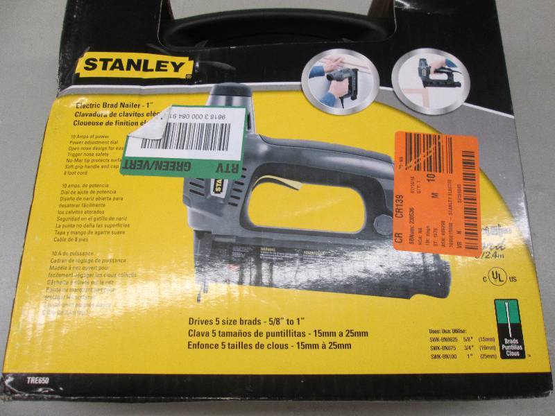 lot 152 image: stanley electric brad nailer 1 ...