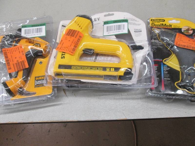 lot 153 image: 1 stanley electric stapler nail gun...