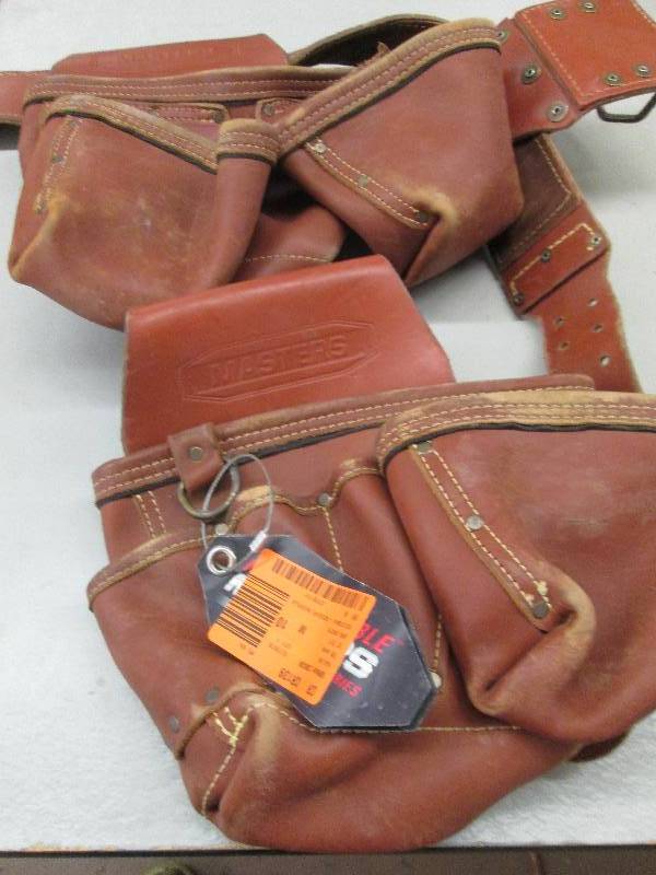 lot 161 image: 2 masters construction belt and pou...