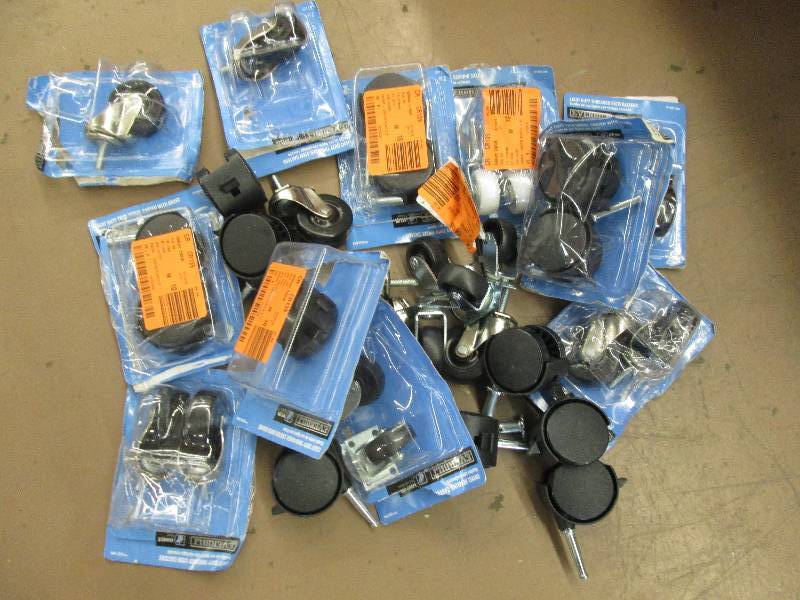 lot 165 image: lot of caster wheels ...