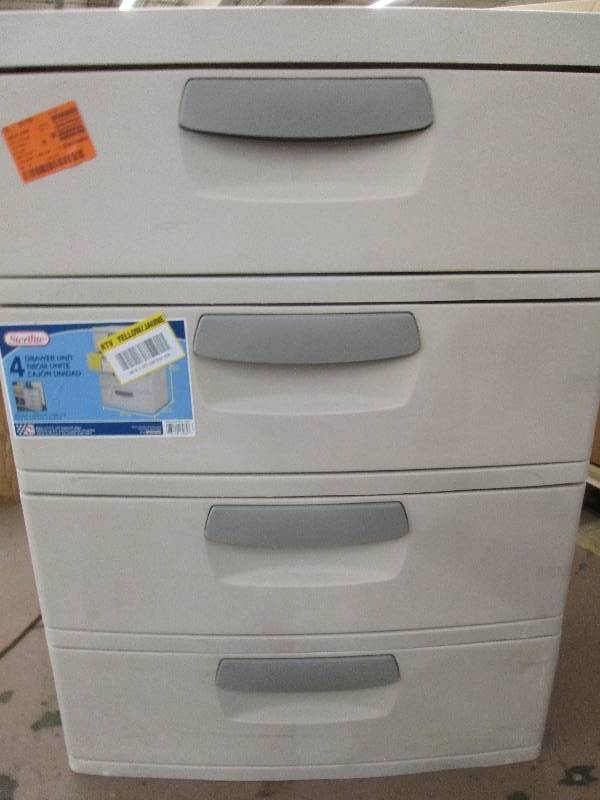 lot 197 image: 4 drawer unit 35-12 high x 25-58...