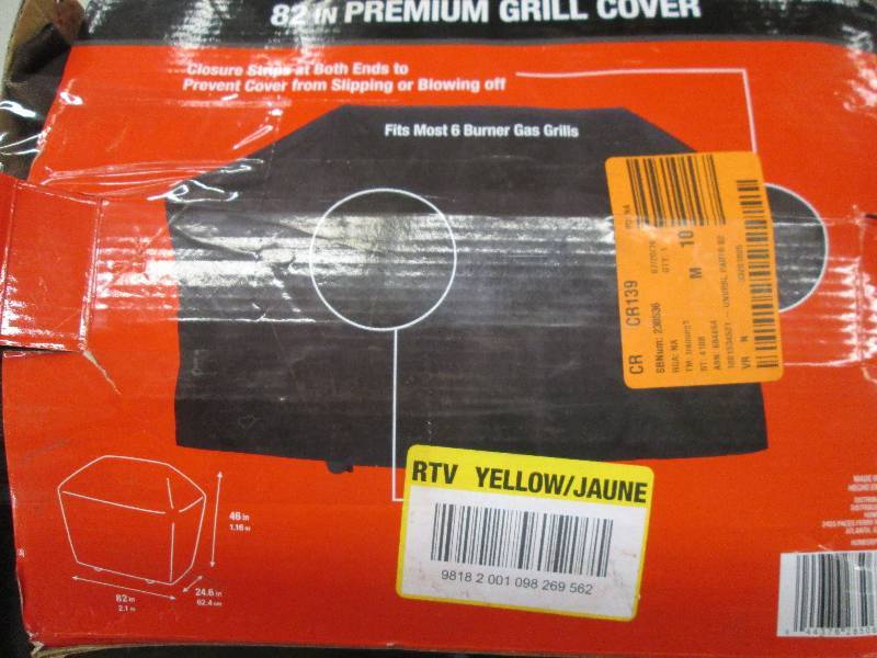 lot 199 image: 82 premium grill cover open box ...