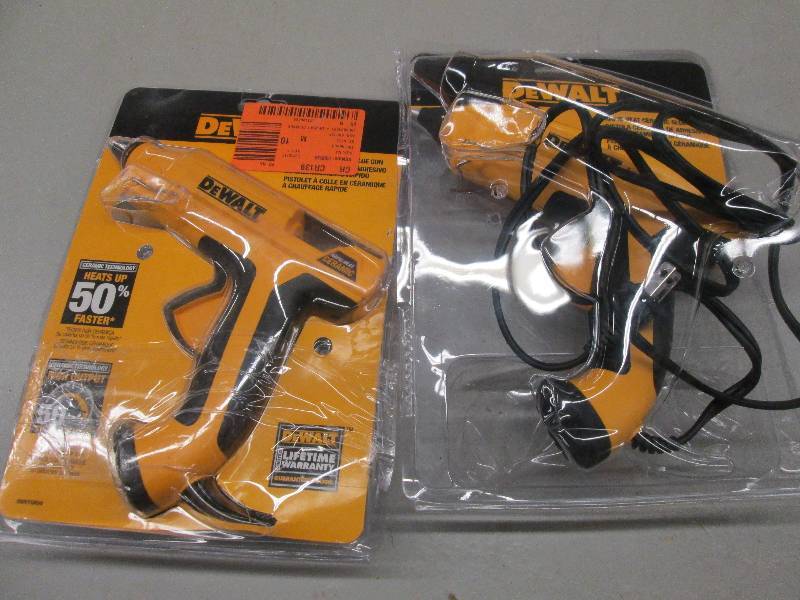 lot 219 image: 2 dewalt rapis heat ceramic glue gu...