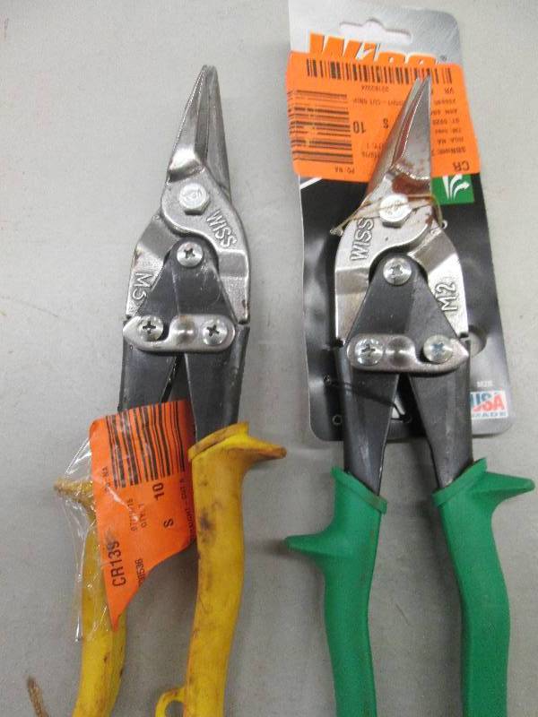 lot 222 image: 2 wiss multi purpose snips ...