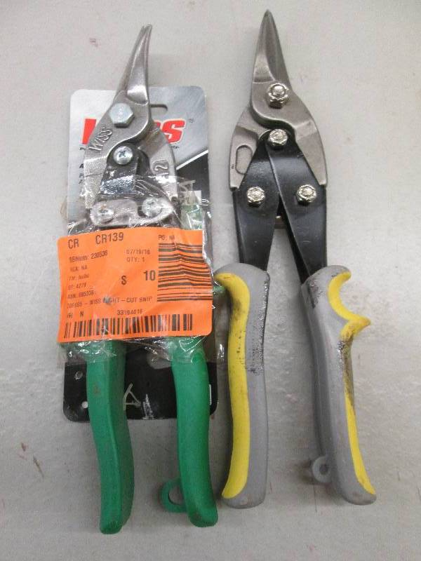 lot 224 image: 1 wiss snips and 1 hdx snips ...