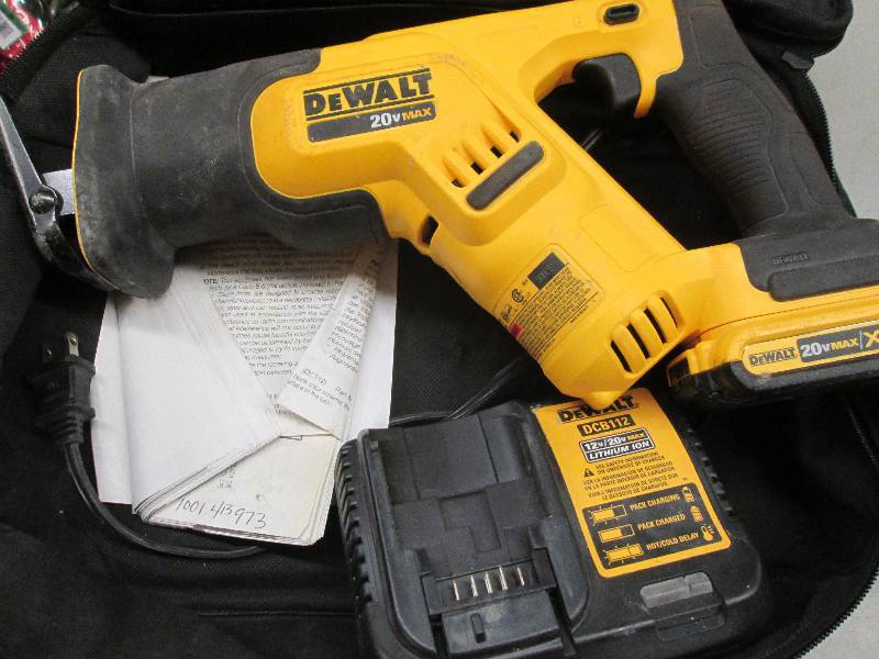 lot 229 image: dewalt 20v max xr lithium ion recip...