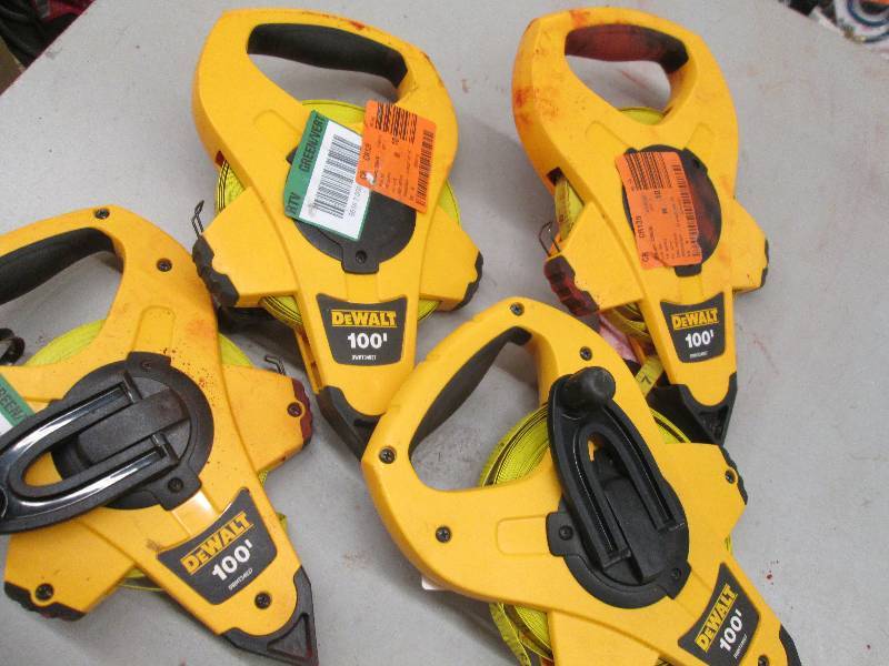 lot 233 image: 4 - 100 foot tape measures 3 are mi...