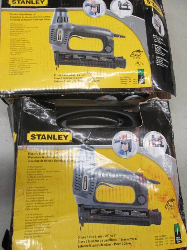 lot 234 image: 2 stanley electric brad nailers 1 ...