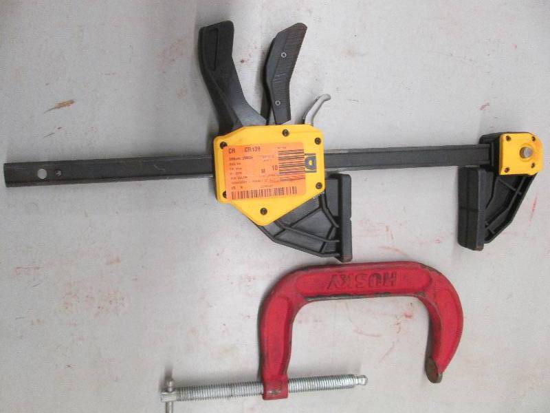 lot 248 image: 1 dewalt 12 xlt clamp and 1 husky ...