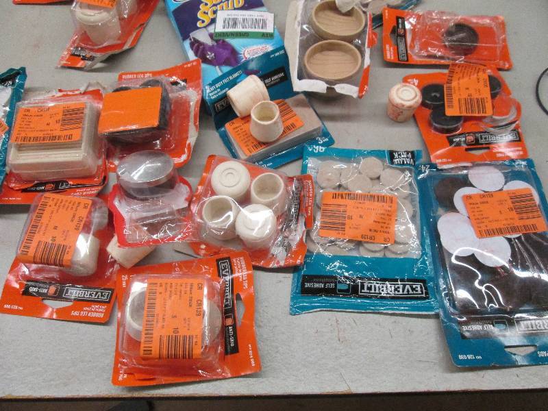 lot 253 image: lot of felt pads and rubber leg tip...