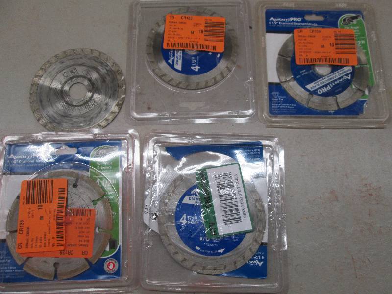 lot 263 image: 5 diamond 4-12 inch blades all loo...