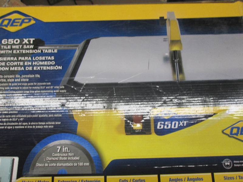 lot 300 image: dep tile saw used no blade and no g...