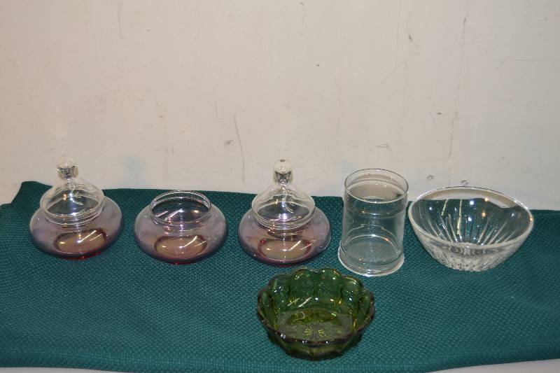 lot 111 image: Iridescent Glass & more