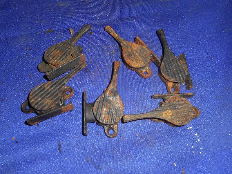 6 ANTIQUE WINDOW LOCKS