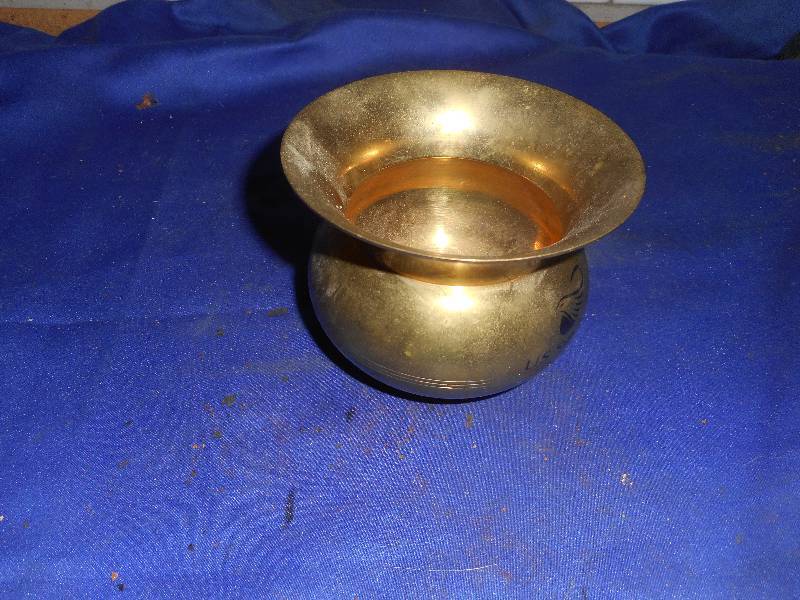 SMALL BRASS SPITOON