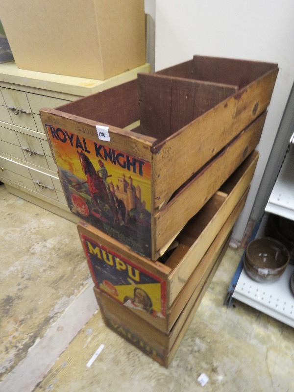 vintage wood crates