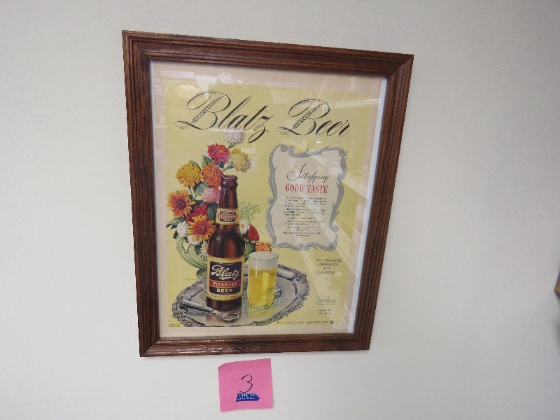 Vintage Blatz Beer Advertisment