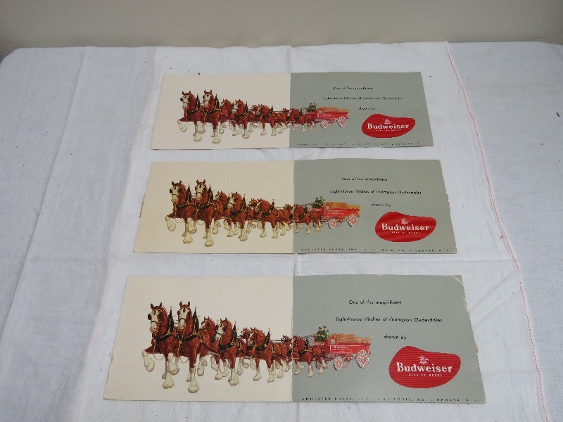 Vintage Budweiser Postcards