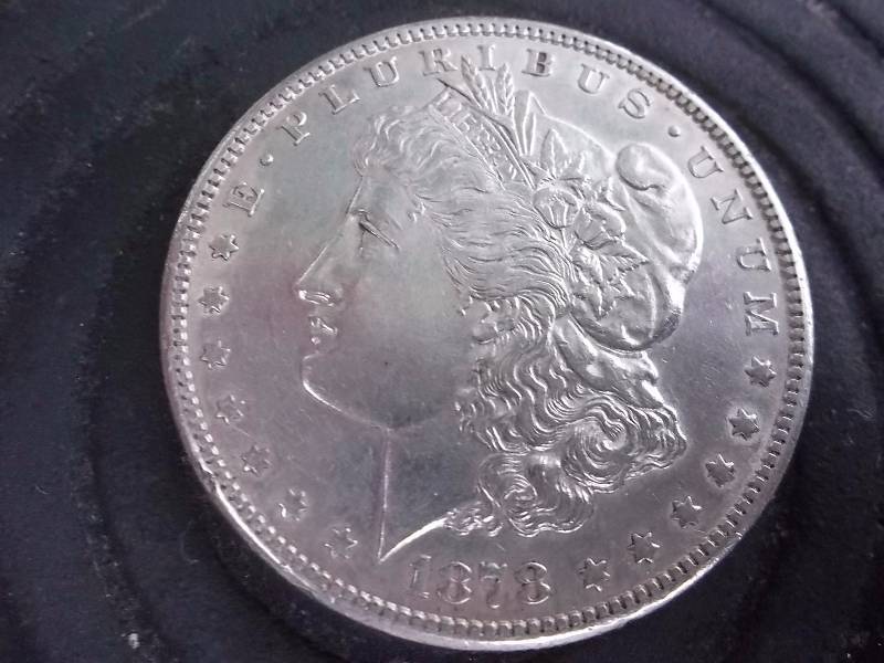 1878 S Morgan Silver Dollar AU-BU