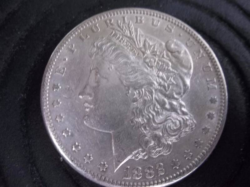 1882 S Morgan Silver Dollar AU-BU