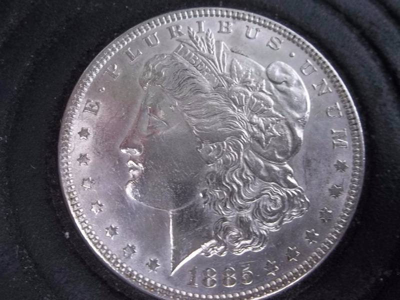 1885 Morgan Silver Dollar AU-BU
