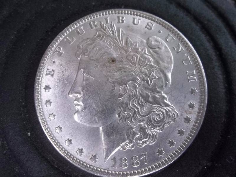 1887 Morgan Silver Dollar AU-BU
