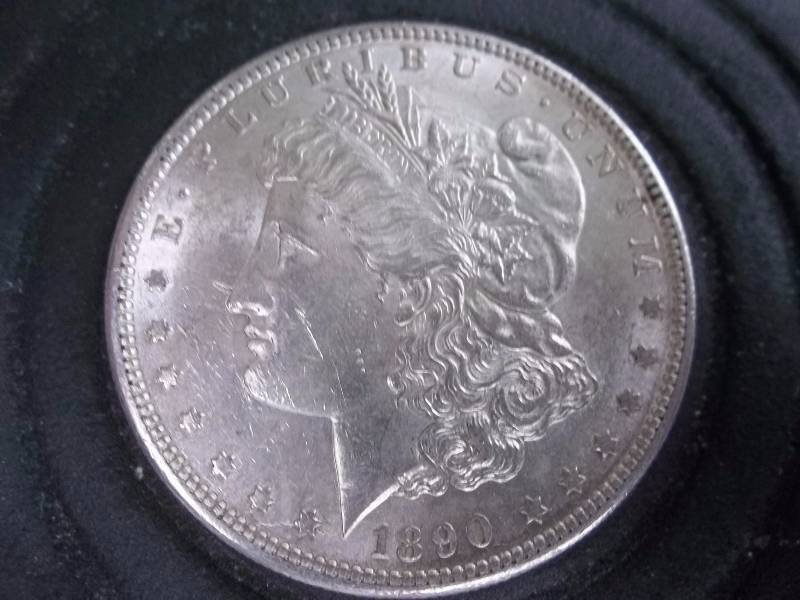 1890 S  Morgan Silver Dollar AU-BU