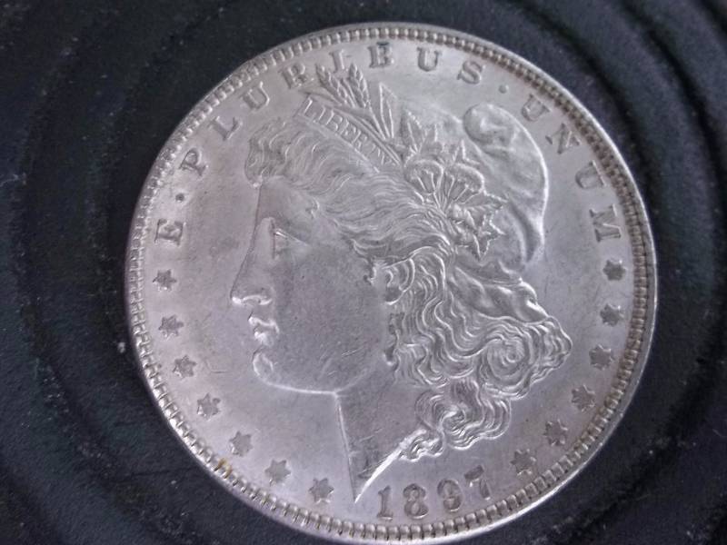 1897 Morgan Silver Dollar AU-BU
