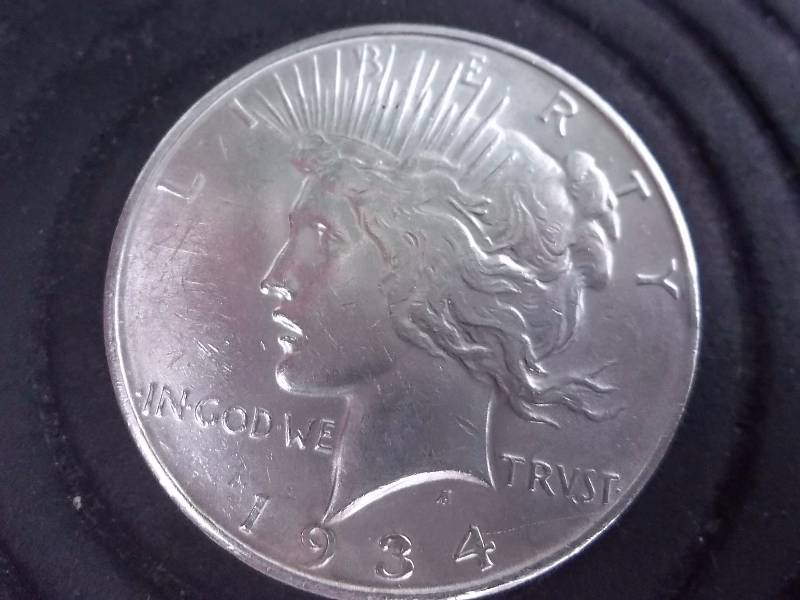 1934 D Peace Silver Dollar AU-BU